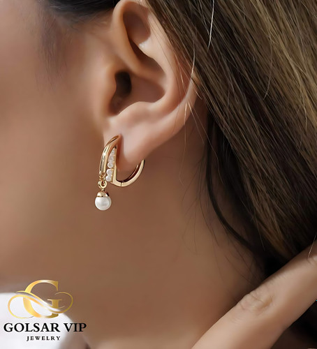 خرید گوشواره حلقهای آویز مروارید ژوپینگ | XUPING