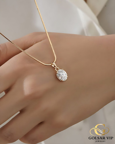 آویز طلایی طرح نگین ژوپینگ | XUPING