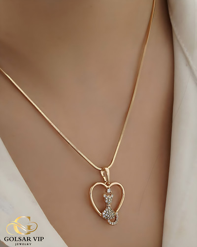 آویز طلایی طرح گربه ژوپینگ | XUPING