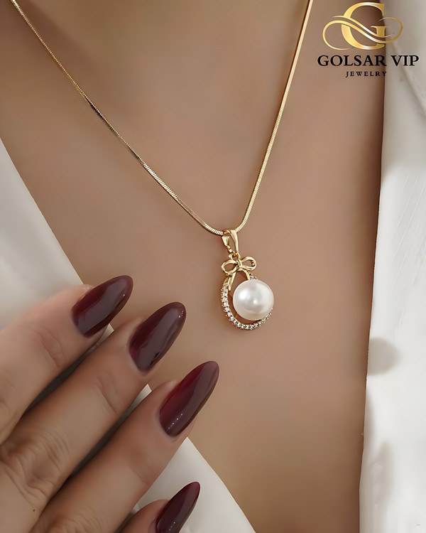 آویز طلایی طرح مروارید ژوپینگ | XUPING