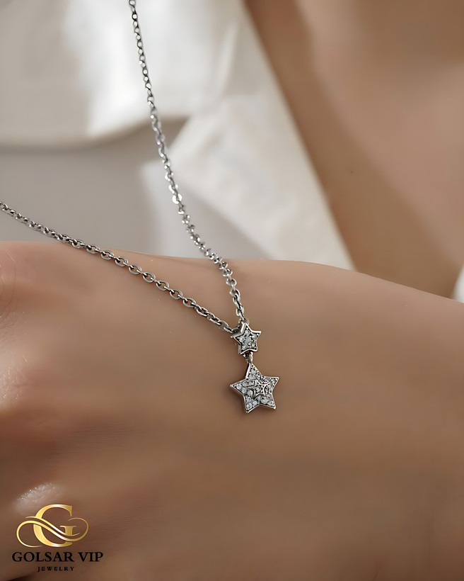 آویز نقرهای طرح ستاره مینی ژوپینگ | XUPING