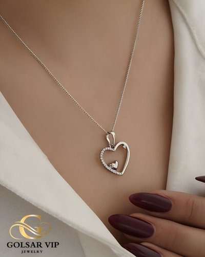 آویز نقرهای طرح قلب فانتزی ژوپینگ | XUPING