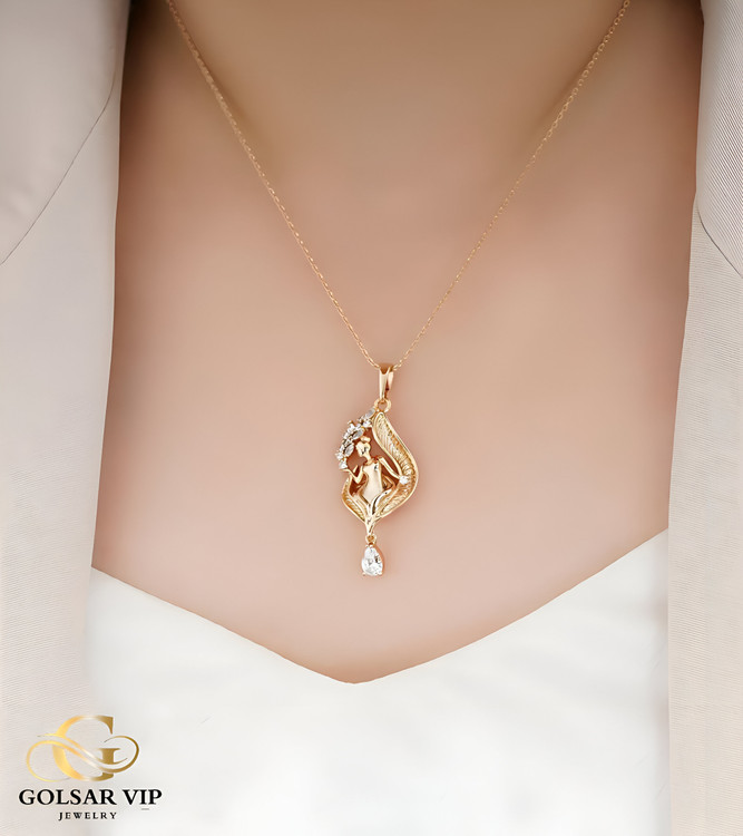 آویز پری دریایی ژوپینگ رنگ ثابت و ضد حساسیت آلیاژ استیل کیفیت بالا