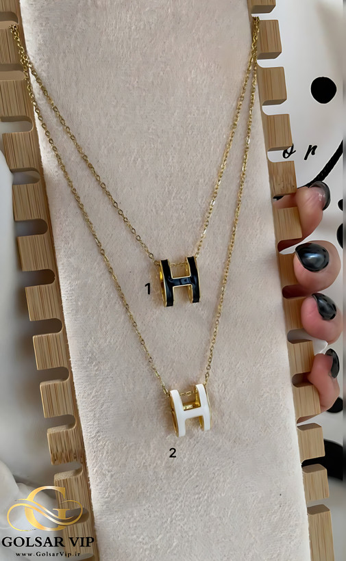 گردنبند مینیمال هرمس استیل رنگ ثابت تضمینی