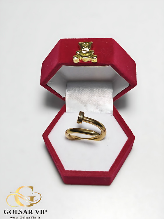انگشتر میخی رنگ ثابت و ضد حساسیت آلیاژ استیل