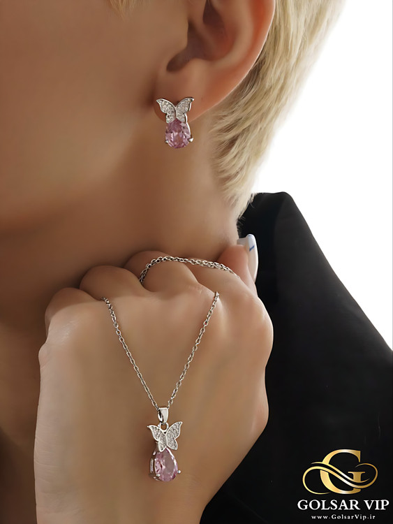 نیمست پروانه نقرهای رنگ ثابت و ضد حساسیت آلیاژ استیل