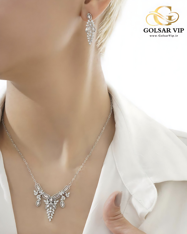 نیمست استیل نقرهای طرح لاله رنگ ثابت و ضد حساسیت