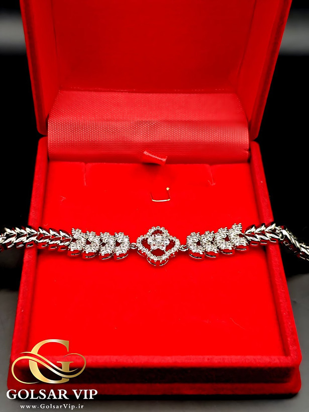 دستبند ونکلیف میکرو نگین رنگ ثابت و ضد حساسیت آلیاژ استیل کیفیت بالا