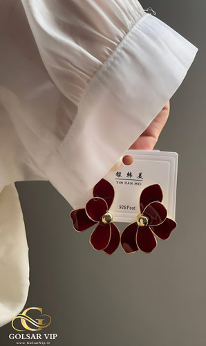 گوشواره استیل میناکاری رنگ ثابت و ضد حساسیت آلیاژ استیل کیفیت بالا