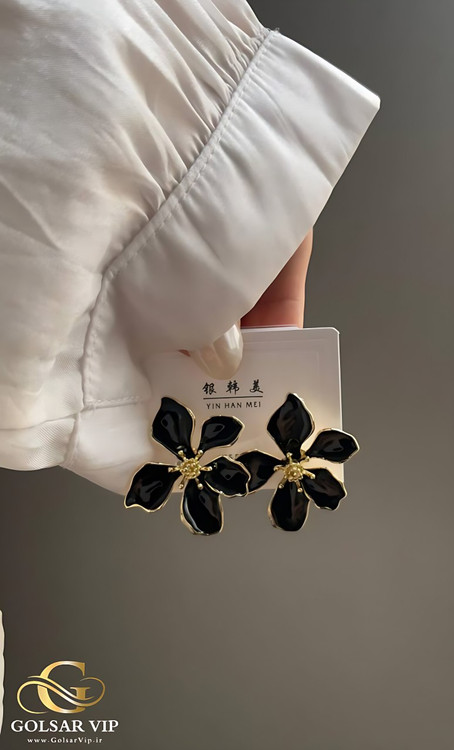 گوشواره میناکاری رنگ ثابت و ضد حساسیت آلیاژ استیل کیفیت بالا