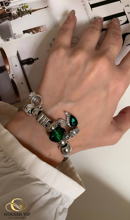 دستبند پاندورا رنگ ثابت و ضد حساسیت آلیاژ استیل کیفیت عالی