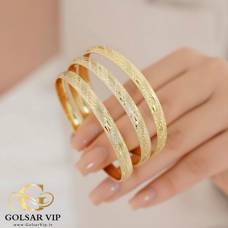 النگو طلاروس رنگ ثابت و ضد حساسیت آلیاژ استیل با آبکاری طلا کیفیت بالا