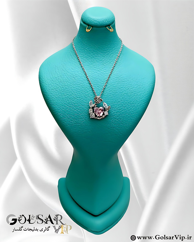 گردنبند خوشه گندم رنگ ثابت و ضد حساسیت آلیاژ استیل کیفیت بالا