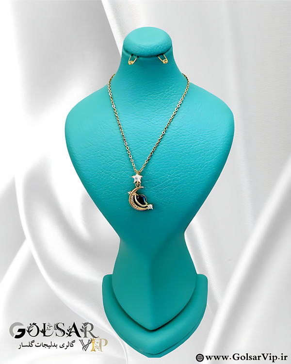 گردنبند ماه کهکشانی رنگ ثابت و ضد حساسیت آلیاژ استیل کیفیت بالا