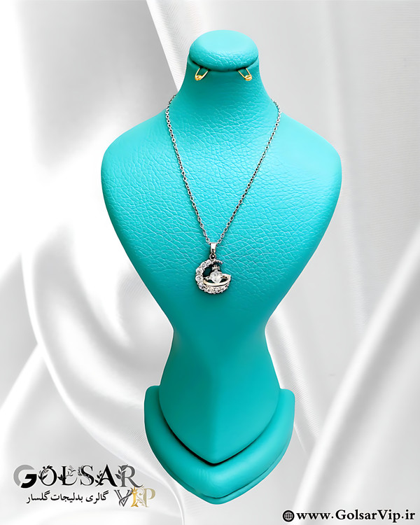 گردنبند ماه رنگ ثابت و ضد حساسیت آلیاژ استیل با کیفیت عالی