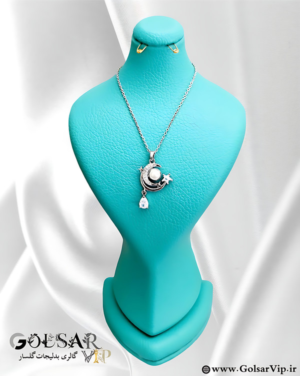 گردنبند ماه رنگ ثابت و ضد حساسیت آلیاژ استیل کیفیت بالا