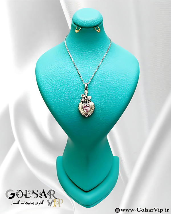 گردنبند قلب فانتزی رنگ ثابت و ضد حساسیت آلیاژ استیل کیفیت بالا