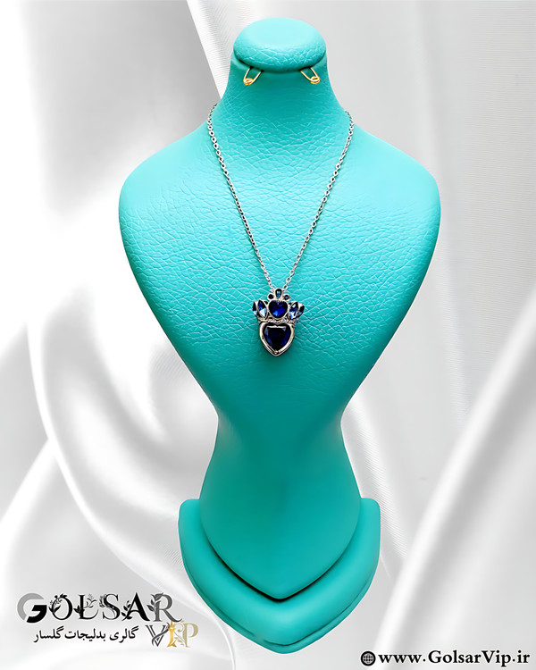 گردنبند ملکه آبی رنگ ثابت و ضد حساسیت آلیاژ استیل کیفیت بالا