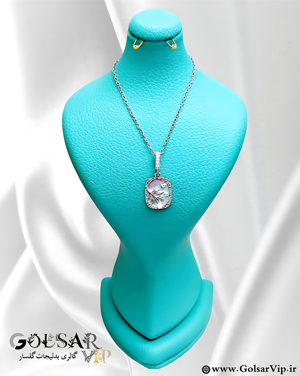 گردنبند برگ رنگ ثابت و ضد حساسیت آلیاژ استیل کیفیت بالا