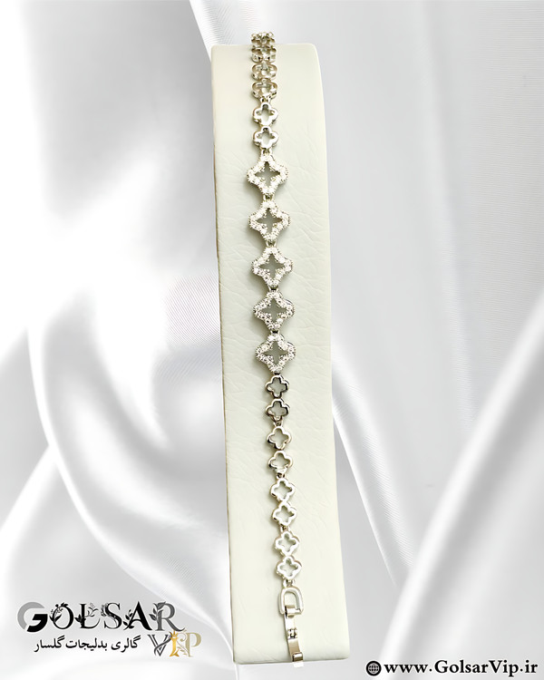 دستبند ونکلیف میکرو نگین رنگ ثابت و ضد حساسیت آلیاژ استیل کیفیت بالا