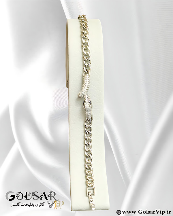 دستبند مار زنجیری رنگ ثابت و ضد حساسیت آلیاژ استیل کیفیت بالا