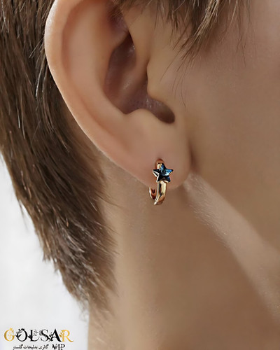 گوشواره ستاره رنگ ثابت و ضد حساسیت آلیاژ استیل با کیفیت بالا