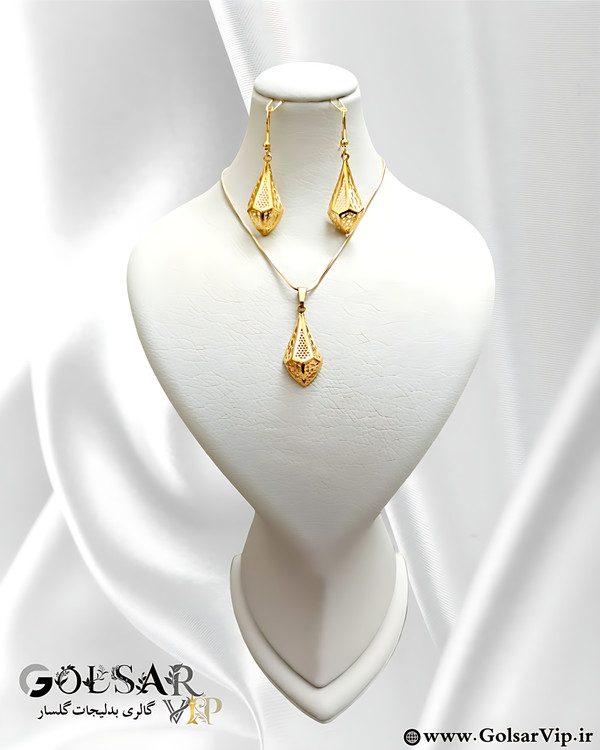 نیمست طرح طلا رنگ ثابت و ضد حساسیت آلیاژ استیل با آبکاری طلا کیفیت عالی