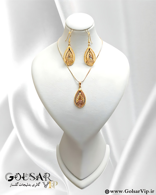 نیمست طرح طلا رنگ ثابت و ضد حساسیت آلیاژ استیل با آبکاری طلا کیفیت عالی