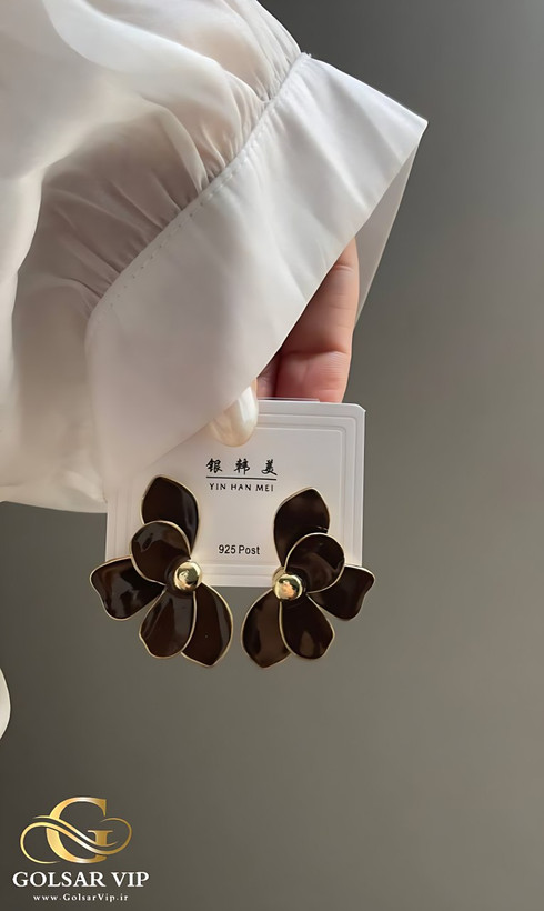 گوشواره استیل میناکاری رنگ ثابت و ضد حساسیت آلیاژ استیل کیفیت بالا