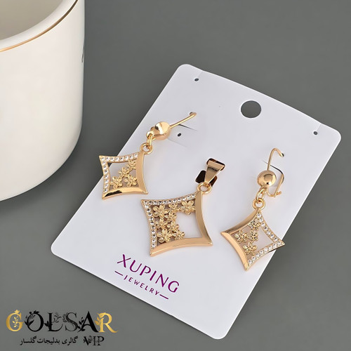 نیمست گل رنگ ثابت و ضد حساسیت آلیاژ استیل با آبکاری طلا کیفیت عالی