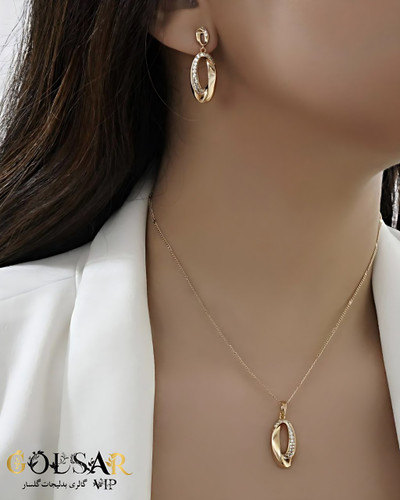 نیمست فیونا رنگ ثابت و ضد حساسیت آلیاژ استیل با آبکاری طلا کیفیت عالی