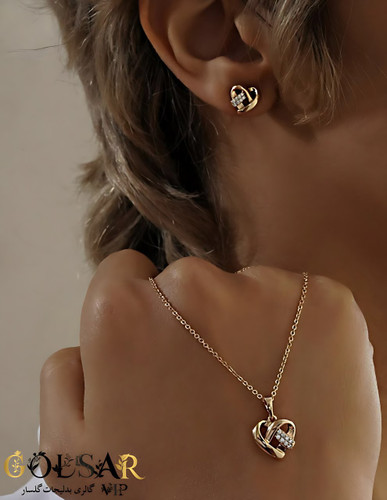 نیمست ترمه رنگ ثابت و ضد حساسیت آلیاژ استیل با آبکاری طلا کیفیت عالی