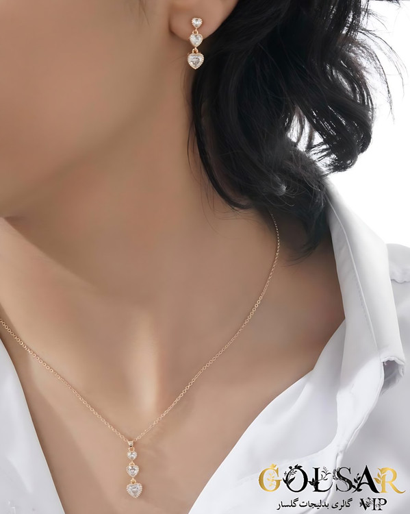 نیمست نسیم رنگ ثابت و ضد حساسیت آلیاژ استیل با آبکاری طلا کیفیت عالی