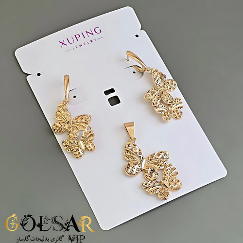 نیمست پروانه رنگ ثابت و ضد حساسیت آلیاژ استیل با آبکاری طلا کیفیت عالی