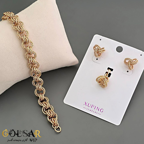 نیمست فشن رنگ ثابت و ضد حساسیت آلیاژ استیل با آبکاری طلا کیفیت عالی