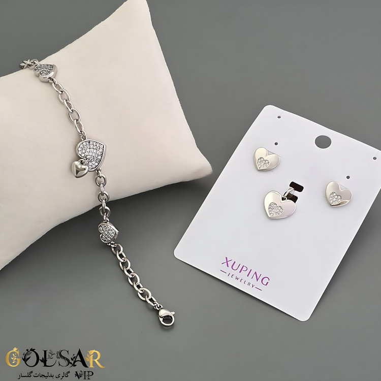 نیمست قلب فانتزی رنگ ثابت و ضد حساسیت آلیاژ استیل با کیفیت عالی