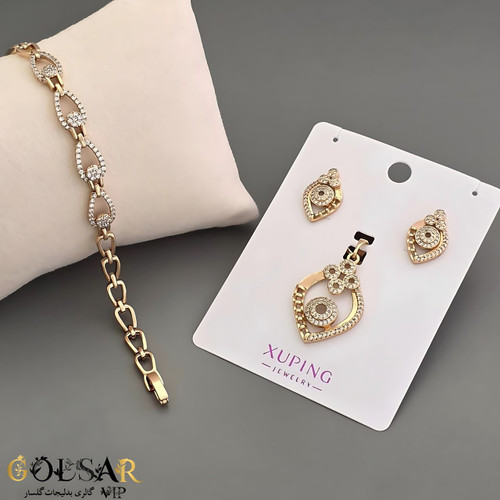 نیمست ترمه رنگ ثابت و ضد حساسیت آلیاژ استیل با آبکاری طلا کیفیت عالی