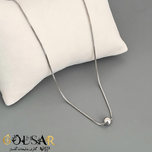 گردنبند گوی عشق رنگ ثابت و ضد حساسیت آلیاژ استیل با کیفیت عالی