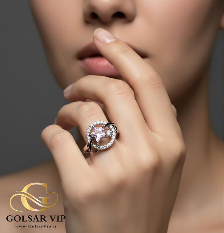 انگشتر ماه ستاره رنگ ثابت و ضد حساسیت آلیاژ استیل کیفیت بالا