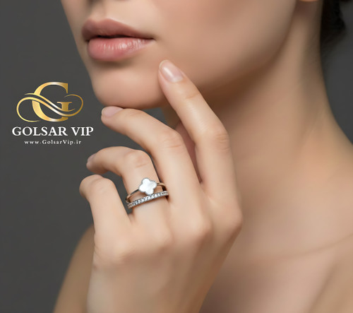 انگشتر ونکلیف سفید رنگ ثابت و ضد حساسیت آلیاژ استیل کیفیت بالا
