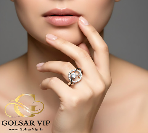 انگشتر ماه ستاره براق رنگ ثابت و ضد حساسیت آلیاژ استیل کیفیت بالا