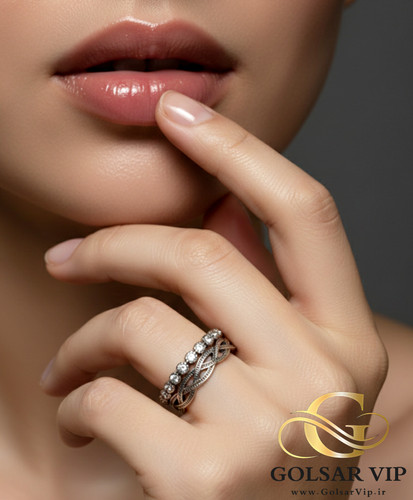 انگشتر کارتیر رنگ ثابت و ضد حساسیت آلیاژ استیل کیفیت بالا