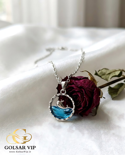 گردنبند دلفین رنگ ثابت و ضد حساسیت آلیاژ استیل کیفیت بالا