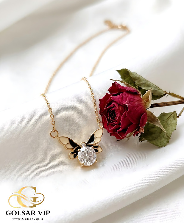 گردنبند زنبور رنگ ثابت و ضد حساسیت آلیاژ استیل کیفیت بالا