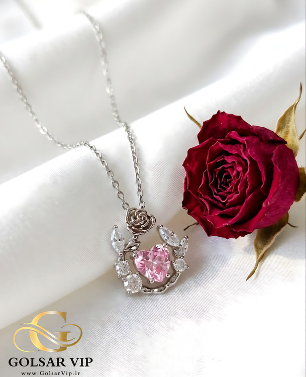 گردنبند خوشه گندم رنگ ثابت و ضد حساسیت آلیاژ استیل کیفیت بالا