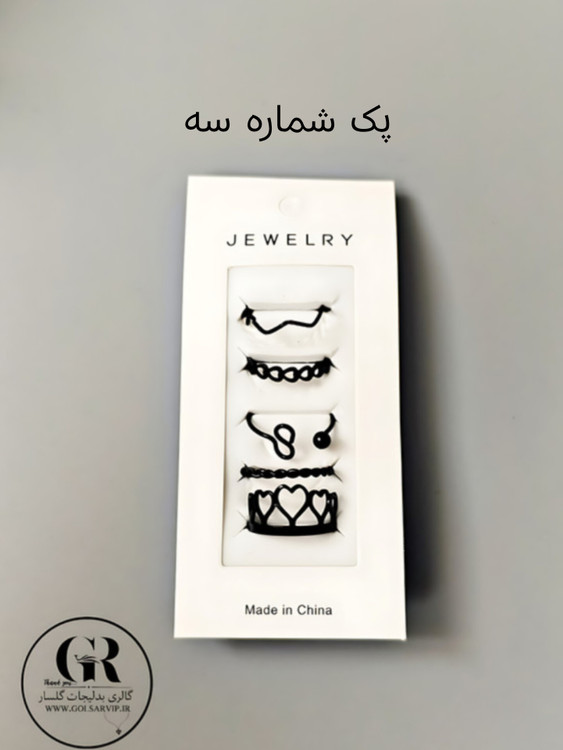 انگشتر پک ۵ عددی رنگ ثابت و ضد حساسیت آلیاژ استیل کیفیت بالا