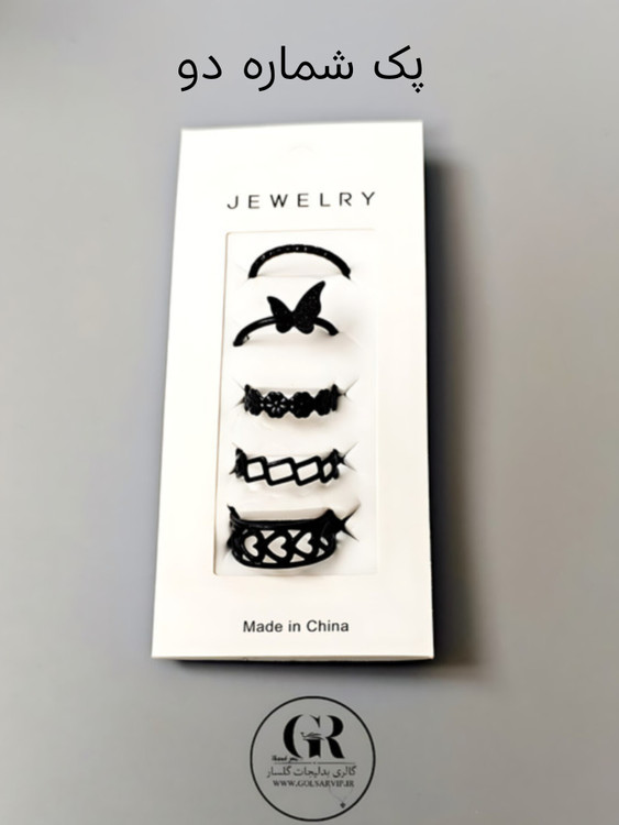 انگشتر پک ۵ عددی رنگ ثابت و ضد حساسیت آلیاژ استیل کیفیت بالا