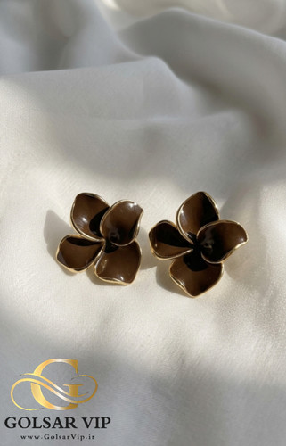 گوشواره میناکاری گل | کد 389