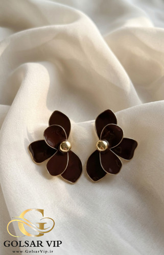 گوشواره میناکاری گل | کد 390