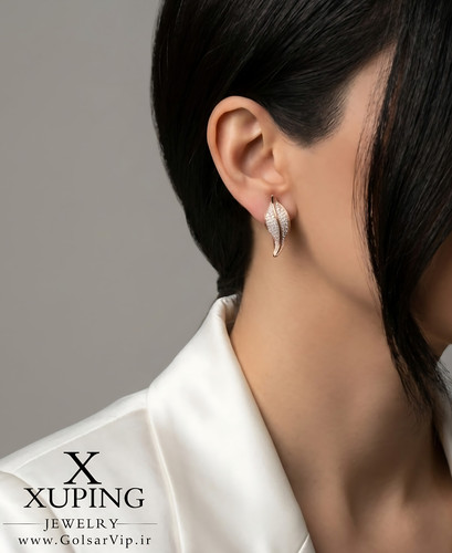 گوشواره برگ کلاسیک ژوپینگ | کد 421